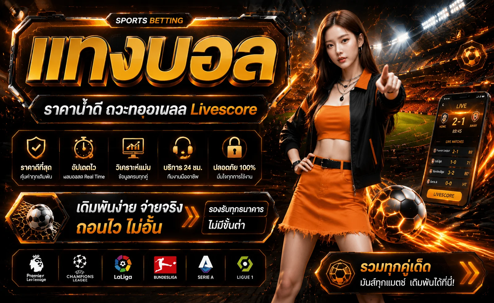 แทงบอลออนไลน์ AI24WOW ราคาน้ำและผลบอลสด
